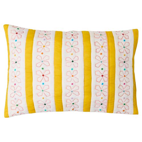 Kip&Co X Anna Spiro Daisy Chain Organic Cotton Quilted Pc 2P Std Set